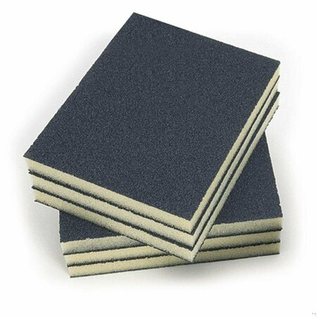 CGW ABRASIVES Closed Coat Sanding Sponge, 3-7/8 in L x 4-3/4 in W x 1/2 in THK, 100 Grit 44821